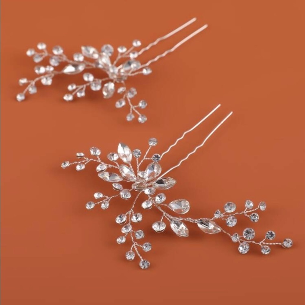 Elegant Silver Hair Pins (2). Brand new never worn. - Picture 4 of 5